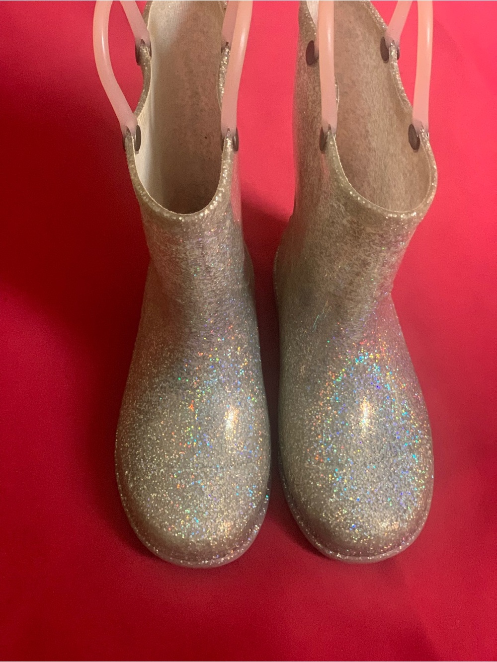 Western Chief Kids Glitter Rain & Snow Boots - Silver Sparkle